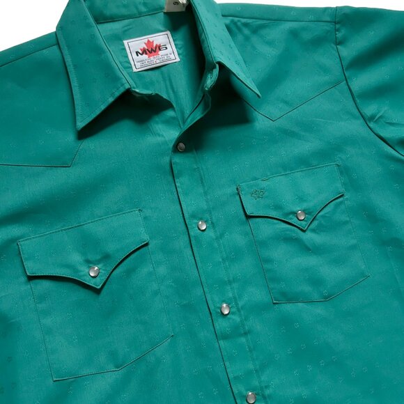 Vintage men's Western Cowboy Short Sleeve Medium - Picture 2 of 4